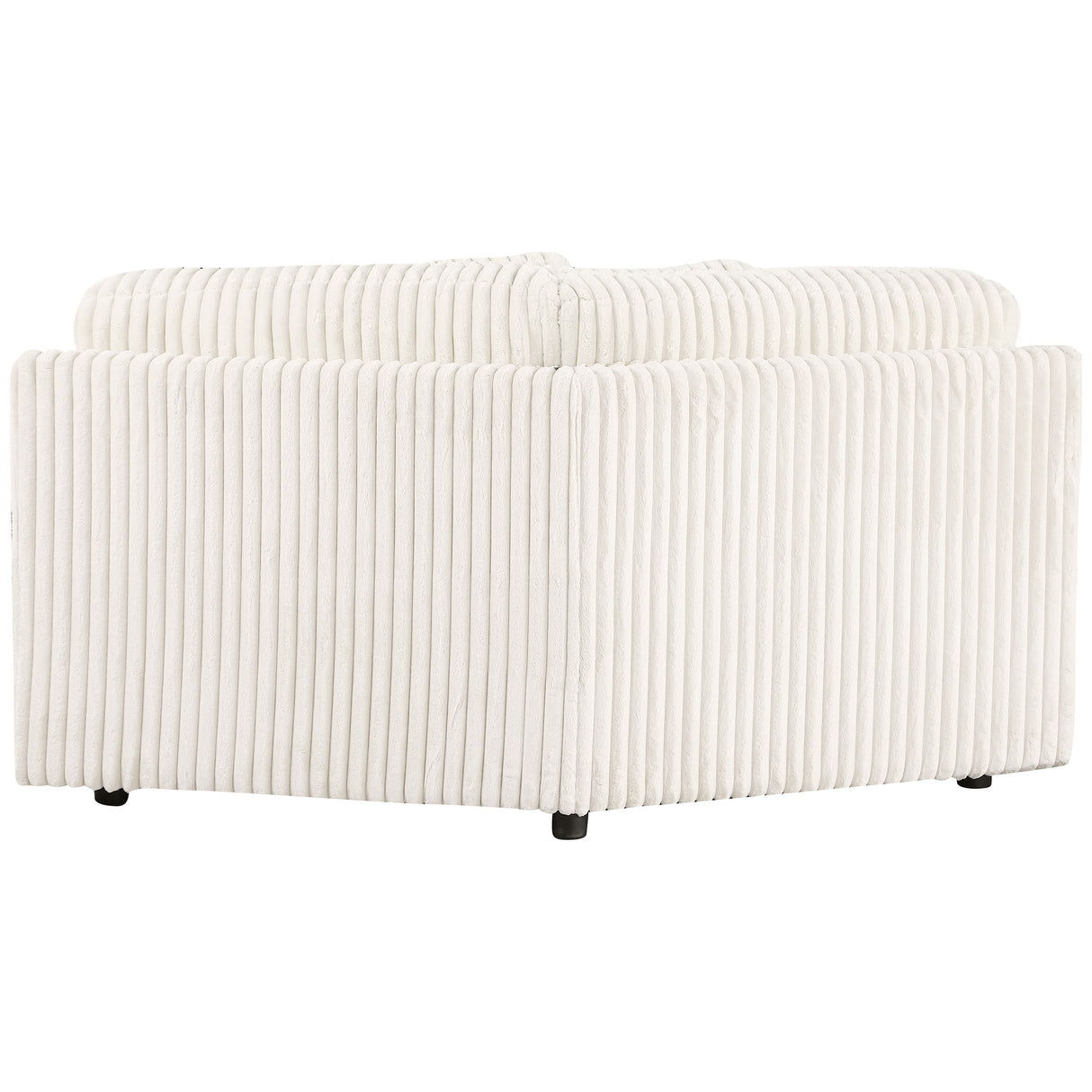 Emberson Upholstered Wedge Ivory Corduroy