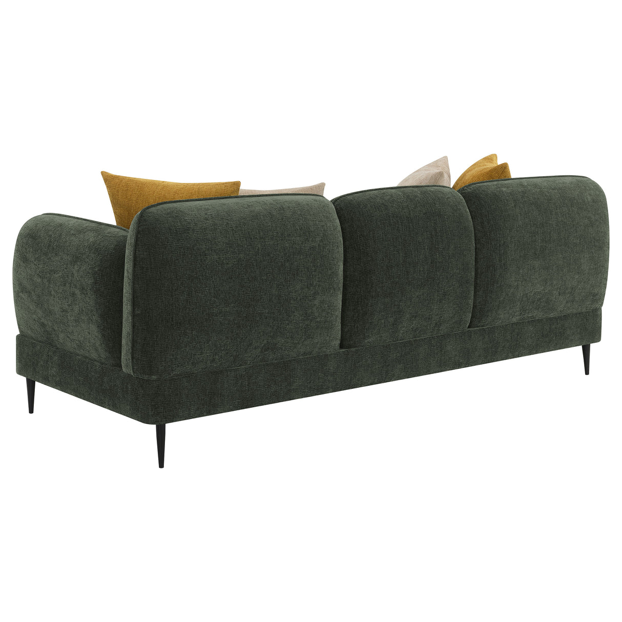 Jade 2-Piece Chenille Upholstered Sofa Set Green