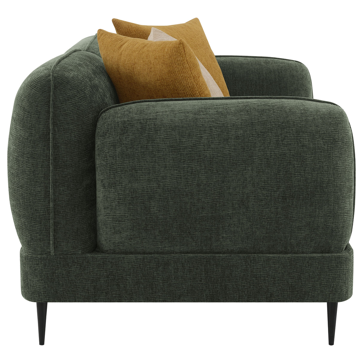 Jade 2-Piece Chenille Upholstered Sofa Set Green