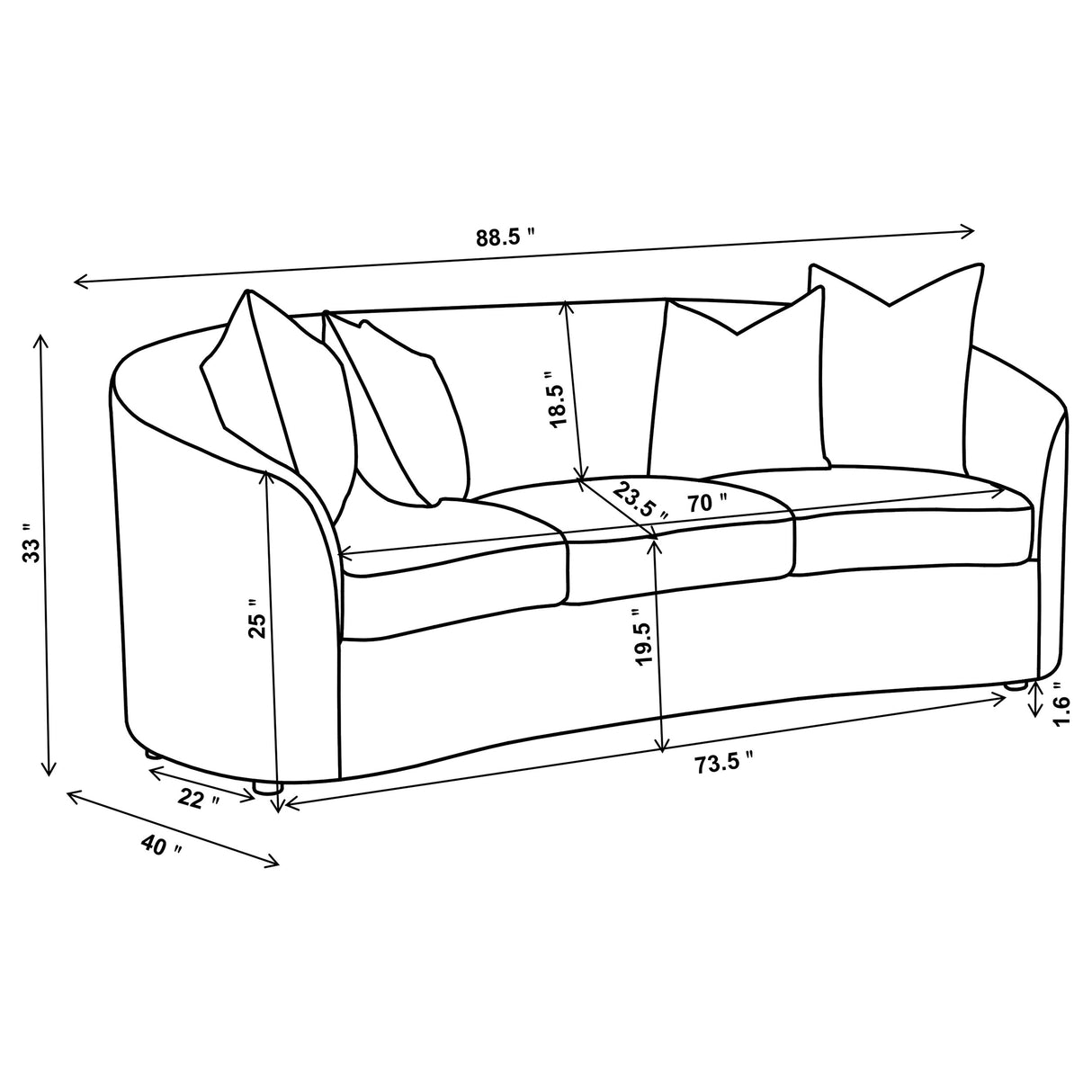 Rainn 2-Piece Boucle Upholstered Sofa Set Latte