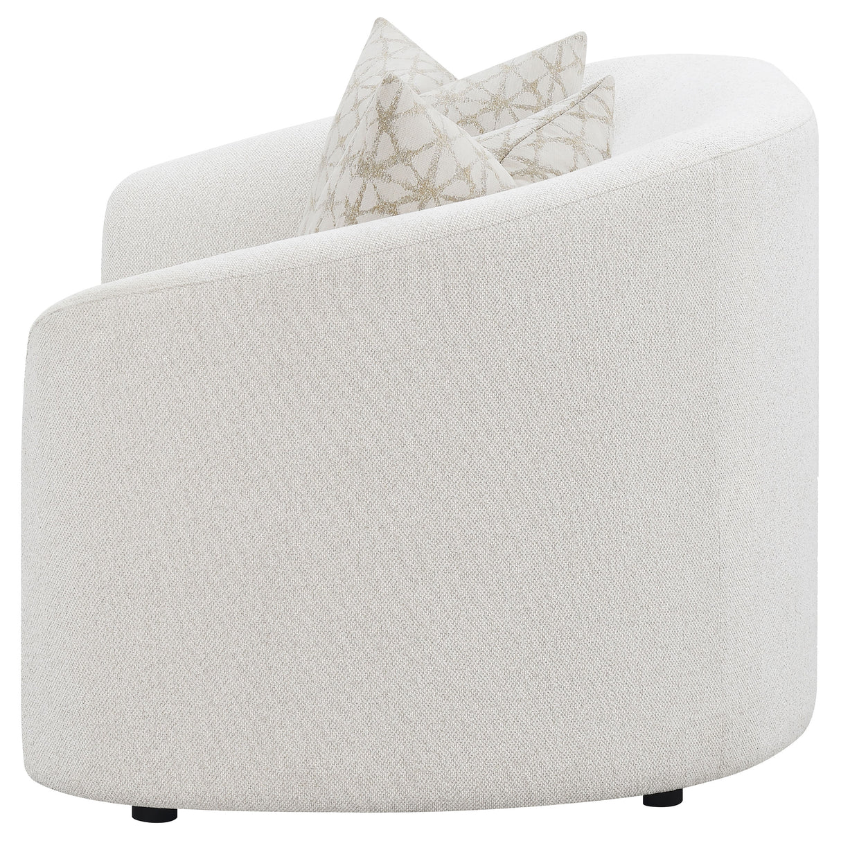 Rainn Boucle Upholstered Sloped Arm Loveseat in Latte