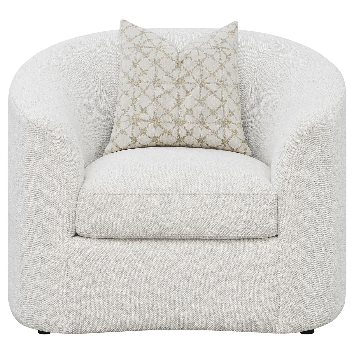 Rainn Boucle Upholstered Sloped Arm Accent Chair