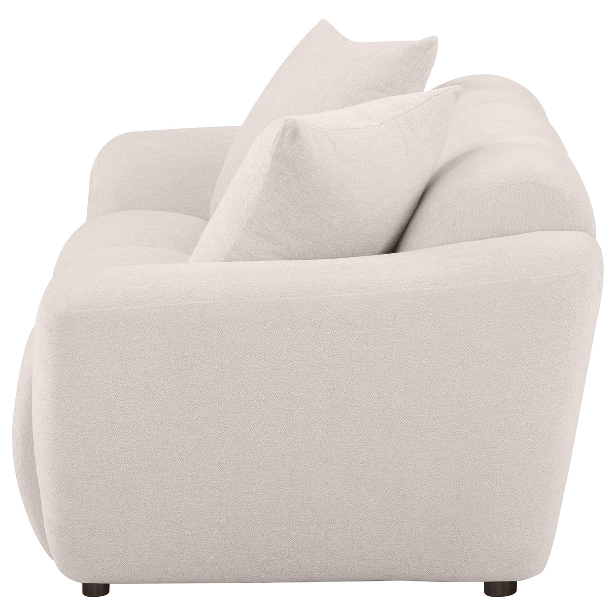 Destino Chenille Upholstered Splayed Arm Loveseat, Greige
