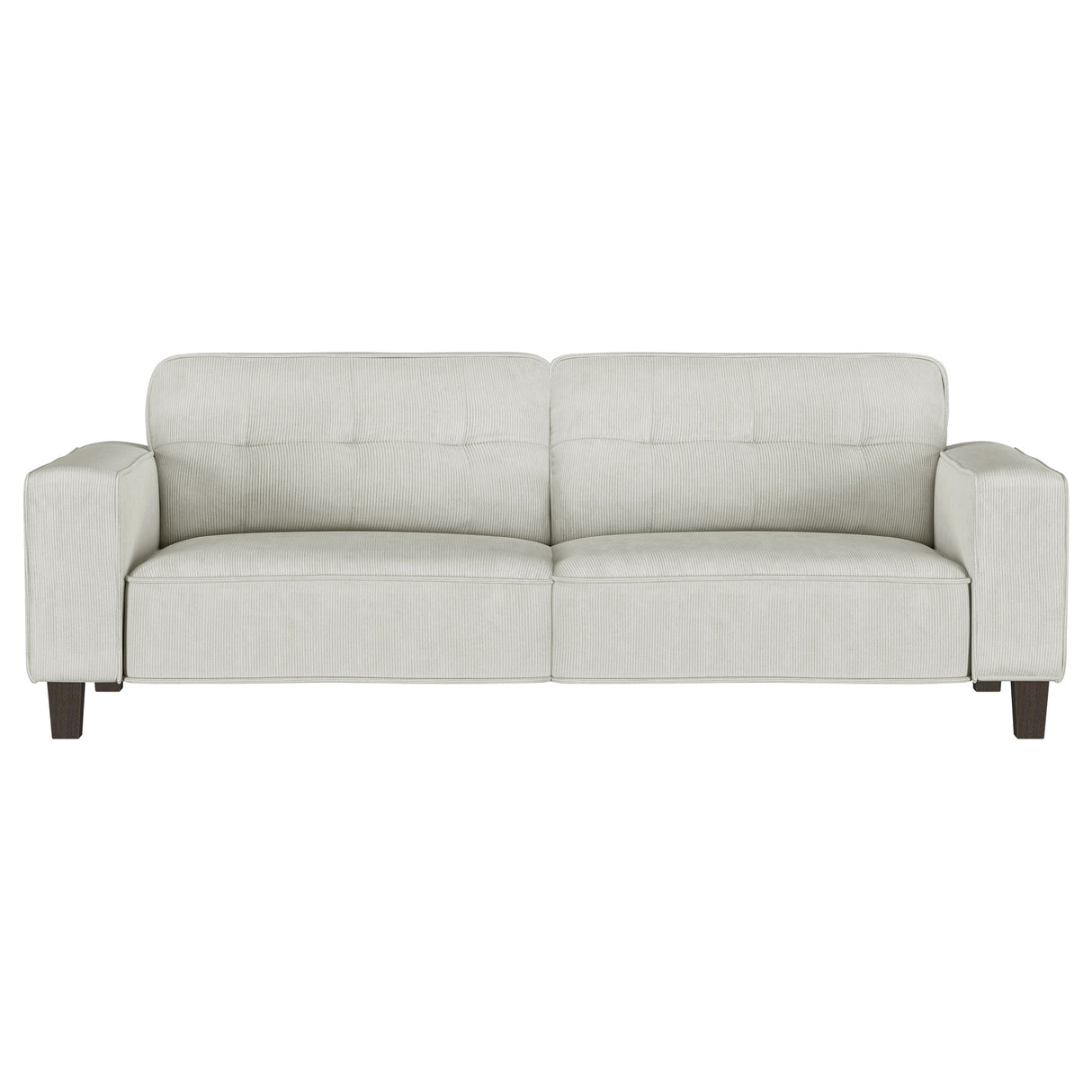 Deerhurst 2-Piece Upholstered Track Arm Sofa Set, Greige