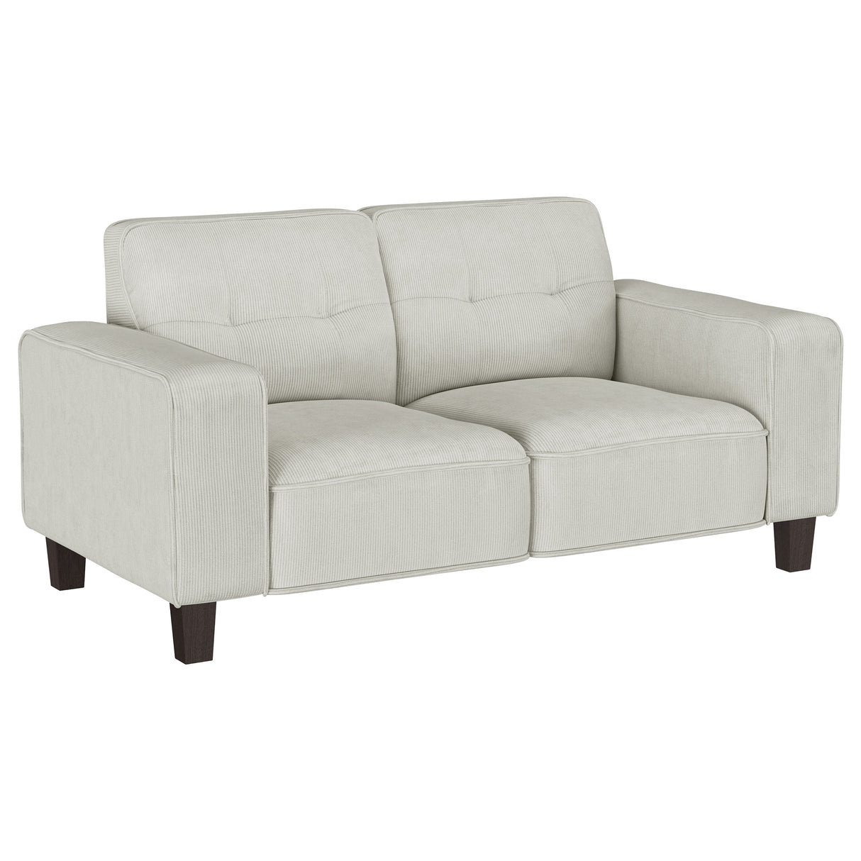 Deerhurst 2-Piece Upholstered Track Arm Sofa Set, Greige