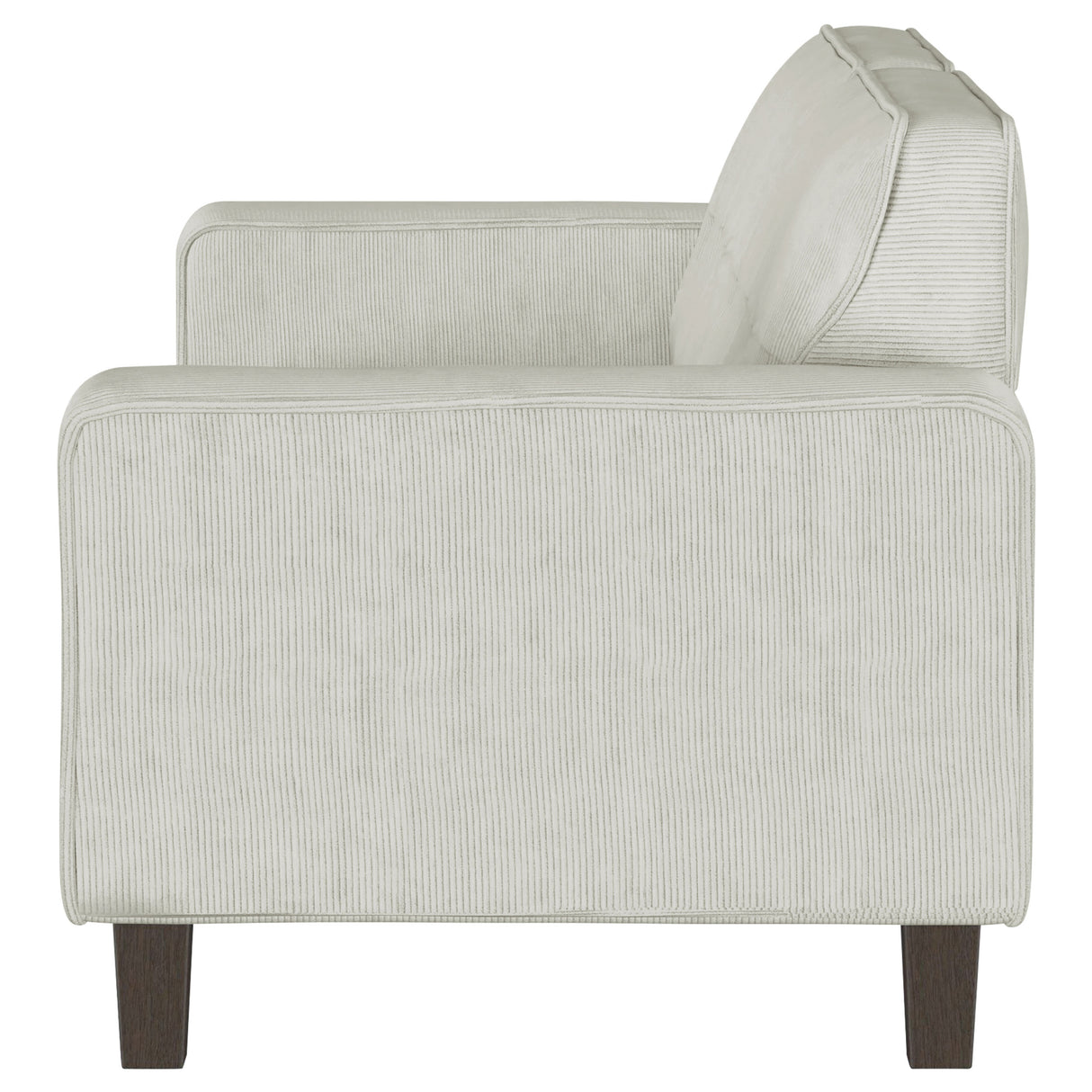 Deerhurst Upholstered Track Arm Tufted Sofa in Greige