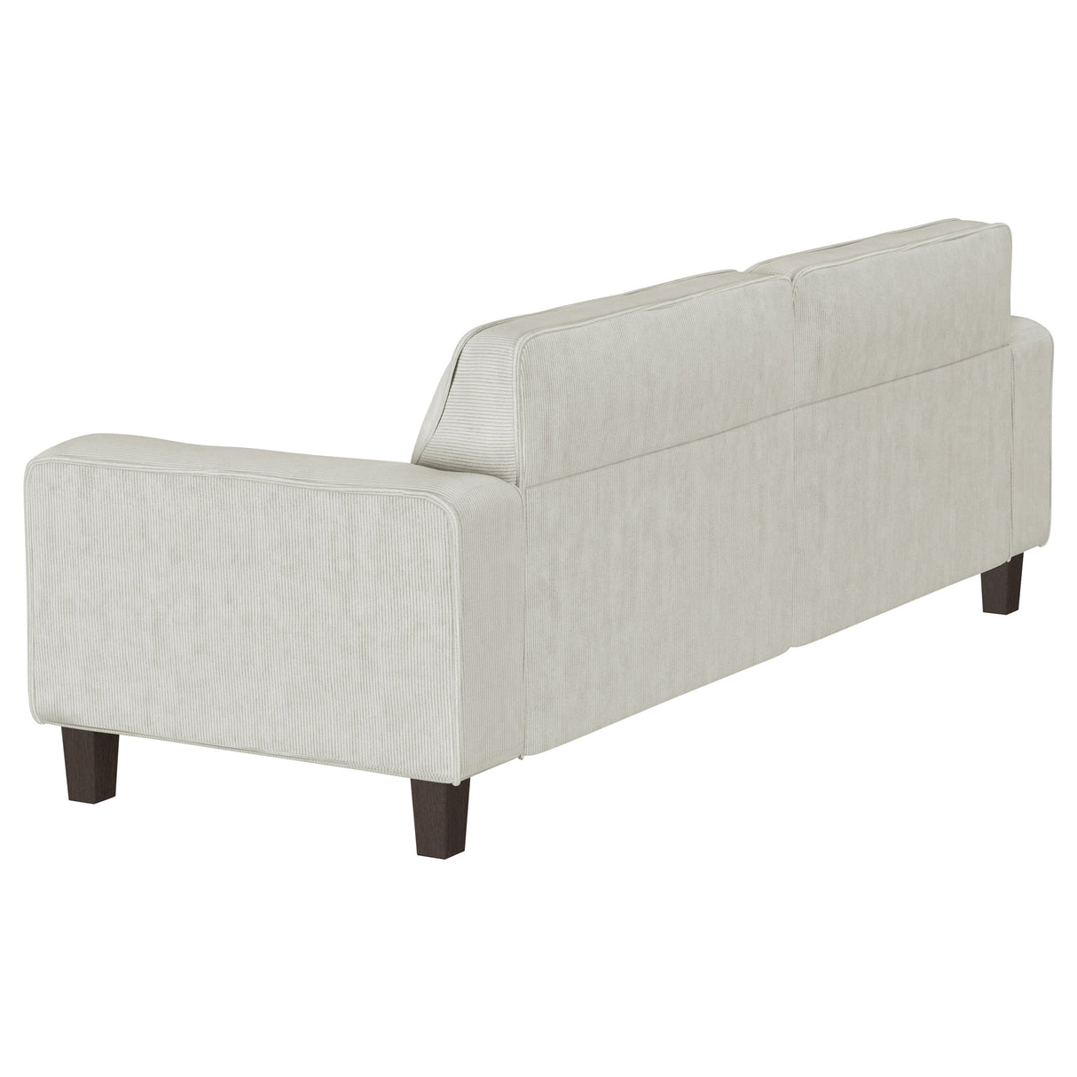 Deerhurst Upholstered Track Arm Tufted Sofa in Greige