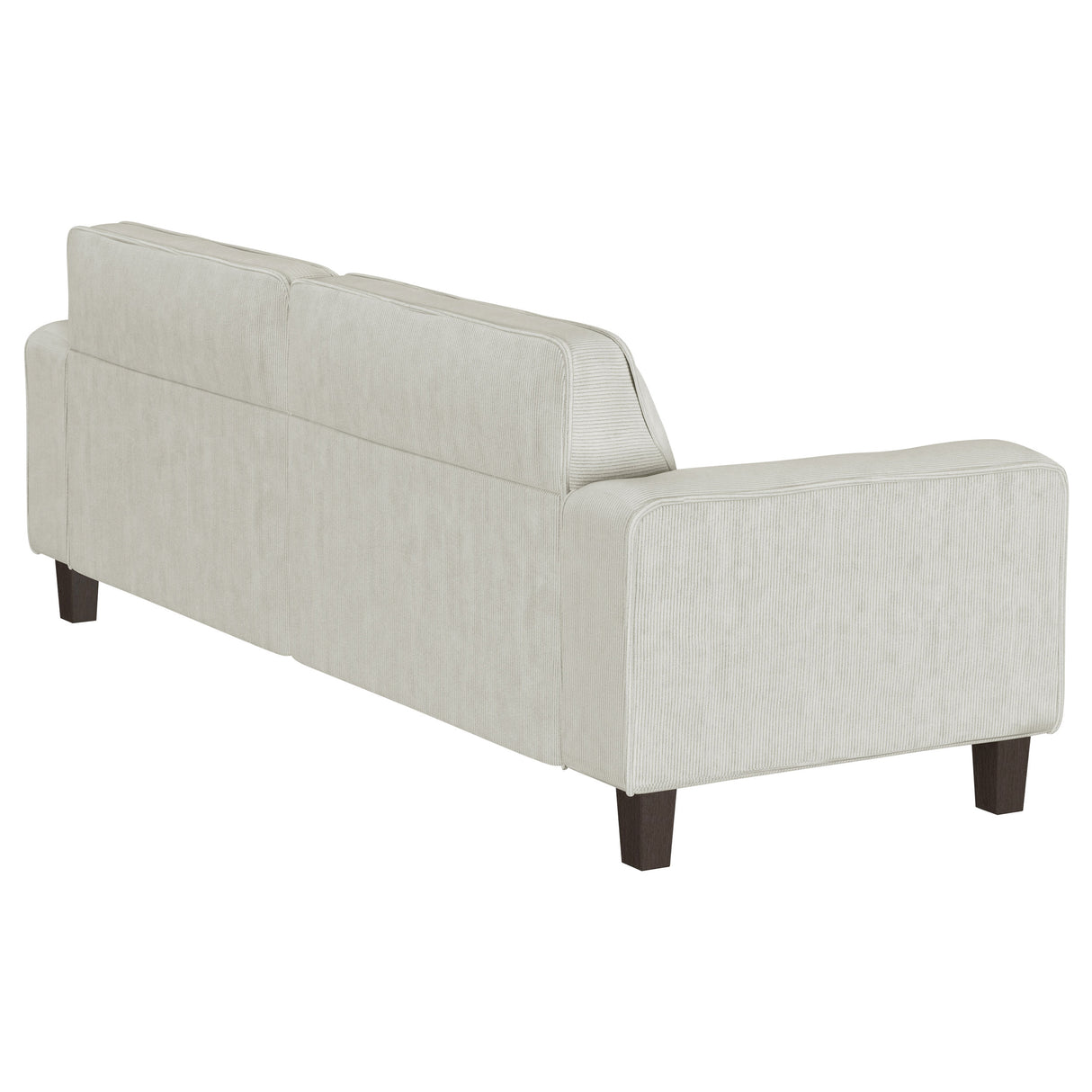 Deerhurst Upholstered Track Arm Tufted Sofa in Greige