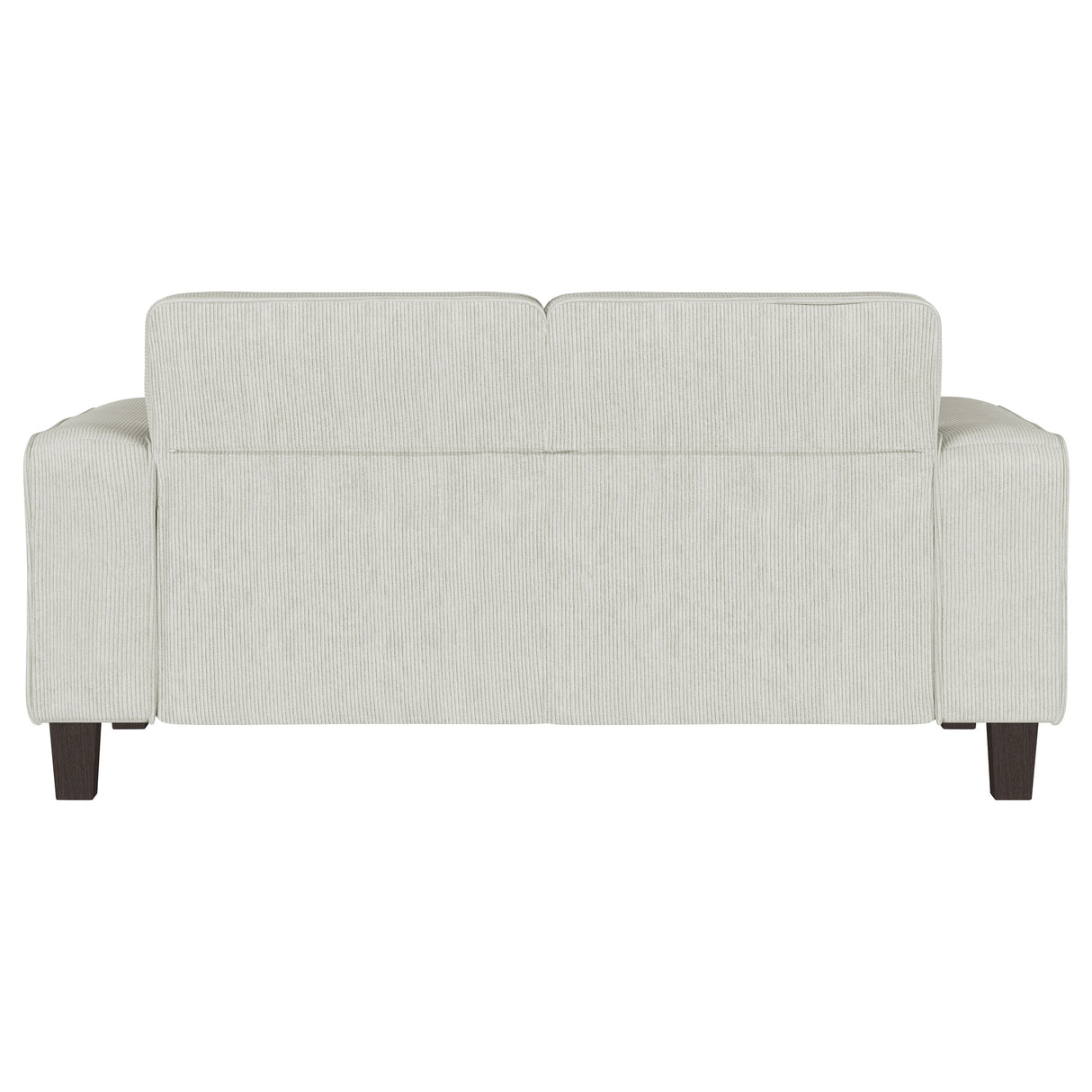 Deerhurst Upholstered Track Arm Tufted Loveseat in Greige