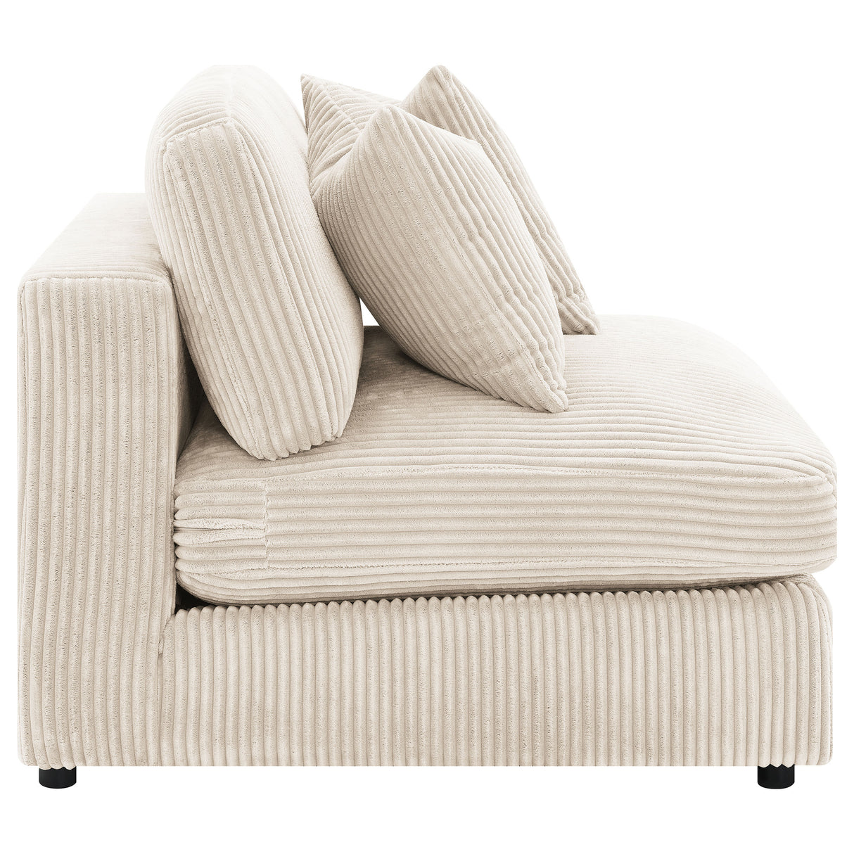 Blaine Upholstered Armless Chair in Sand