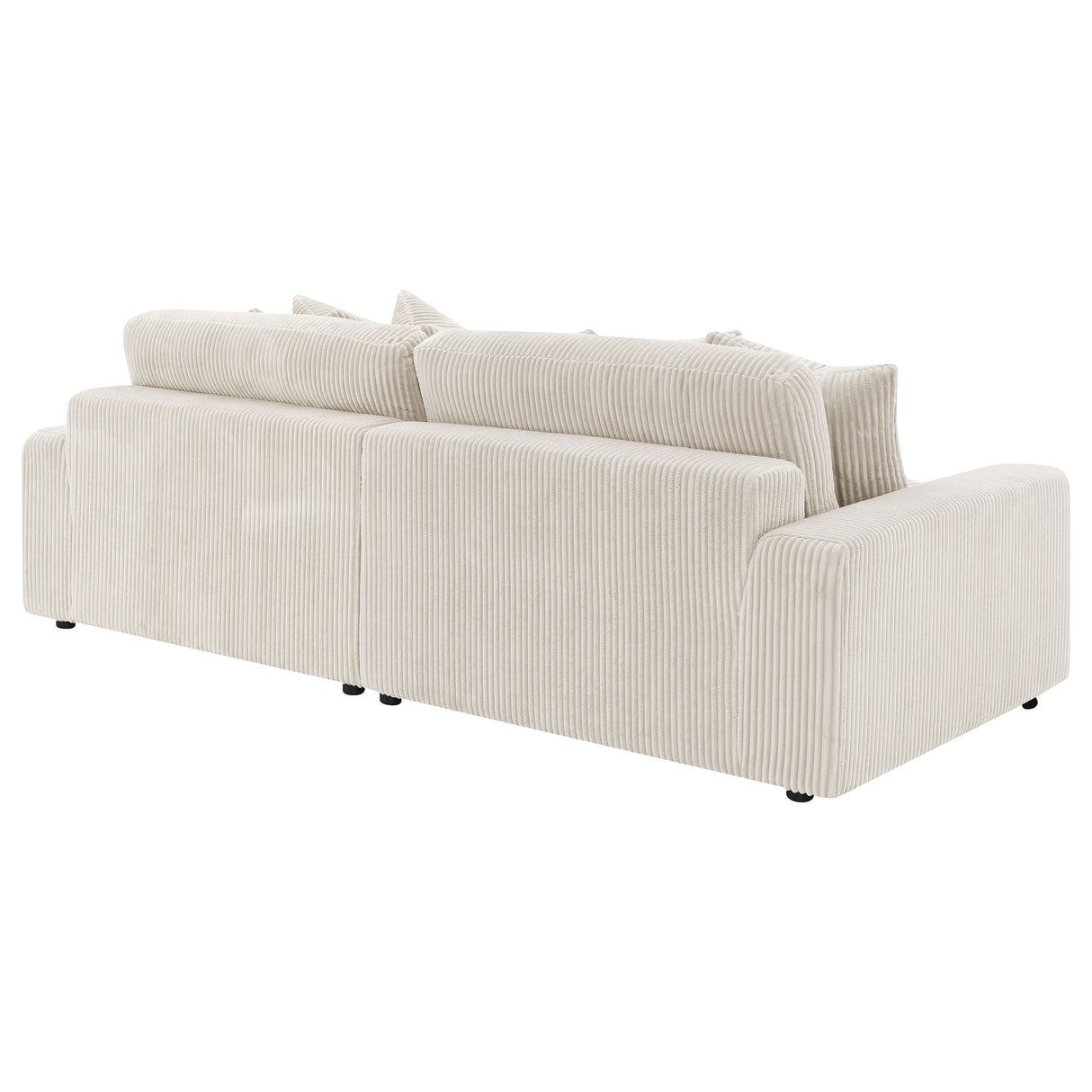 Blaine Upholstered Reversible Chaise Sectional Sofa, Sand