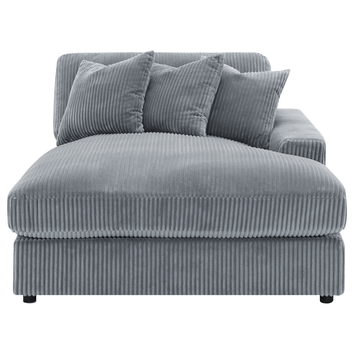 Blaine Upholstered Reversible Chaise Sectional Sofa - Fog