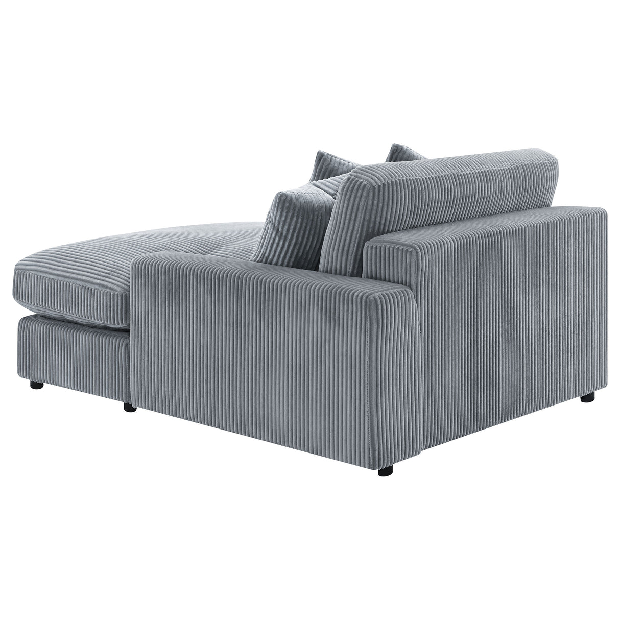 Blaine Upholstered Reversible Chaise Sectional Sofa - Fog