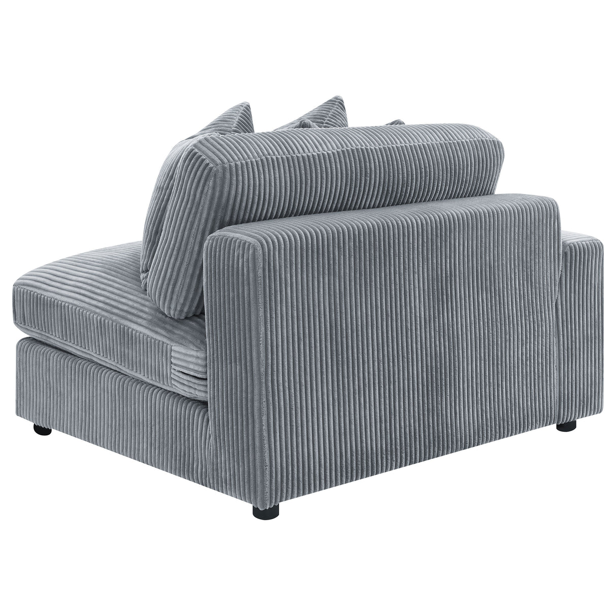 Blaine Upholstered Reversible Chaise Sectional Sofa - Fog