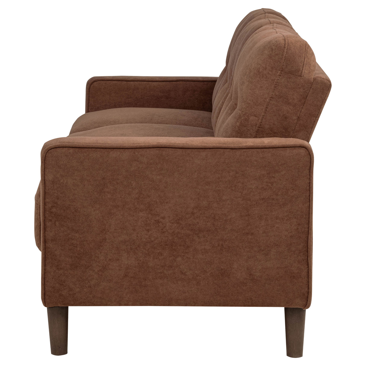 Bowen II Fabric Upholstered Track Arm Sofa in Rust