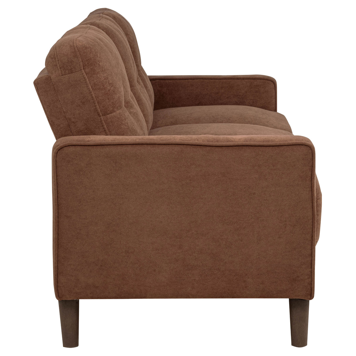Bowen II Fabric Upholstered Track Arm Sofa in Rust