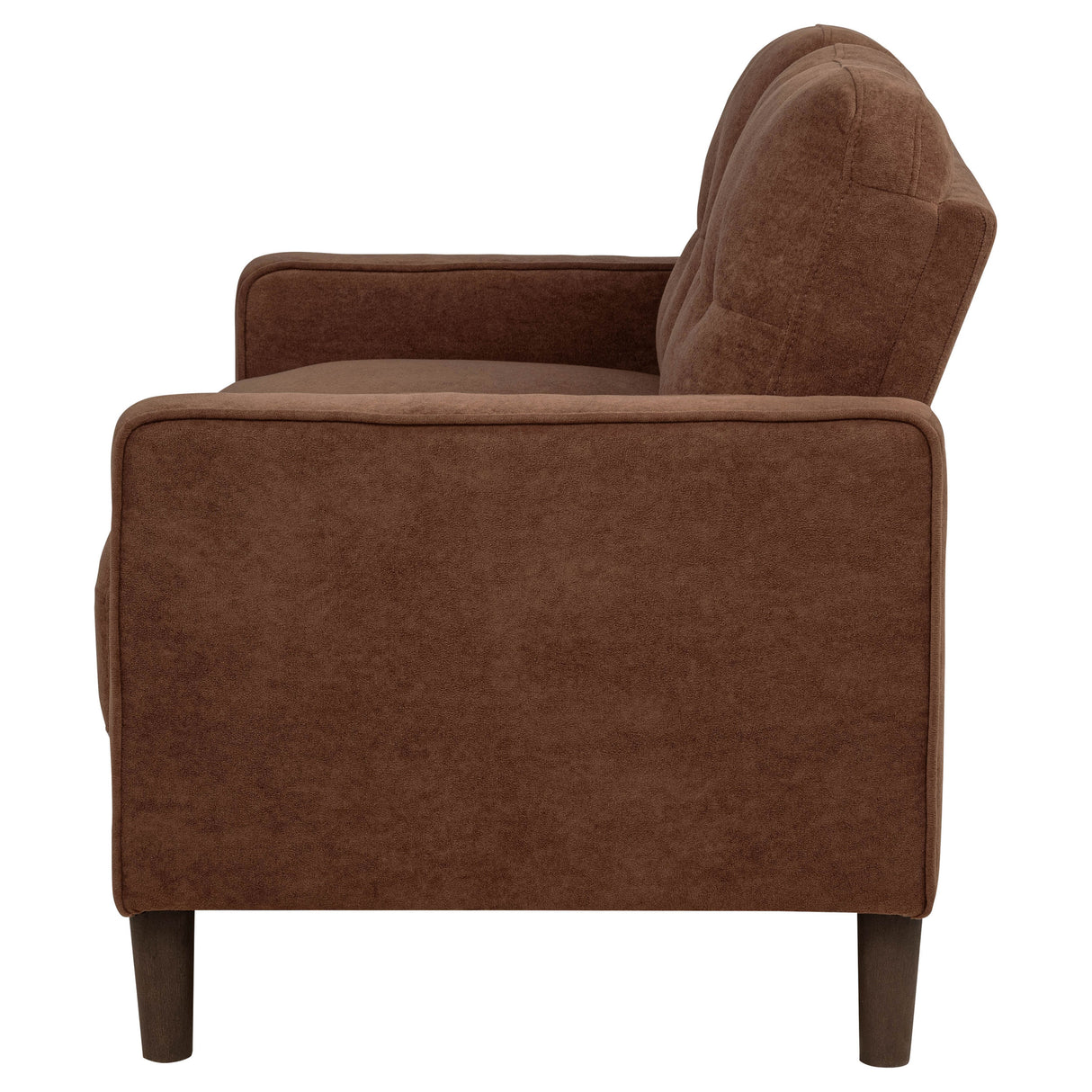 Bowen II Fabric Upholstered Track Arm Loveseat, Rust