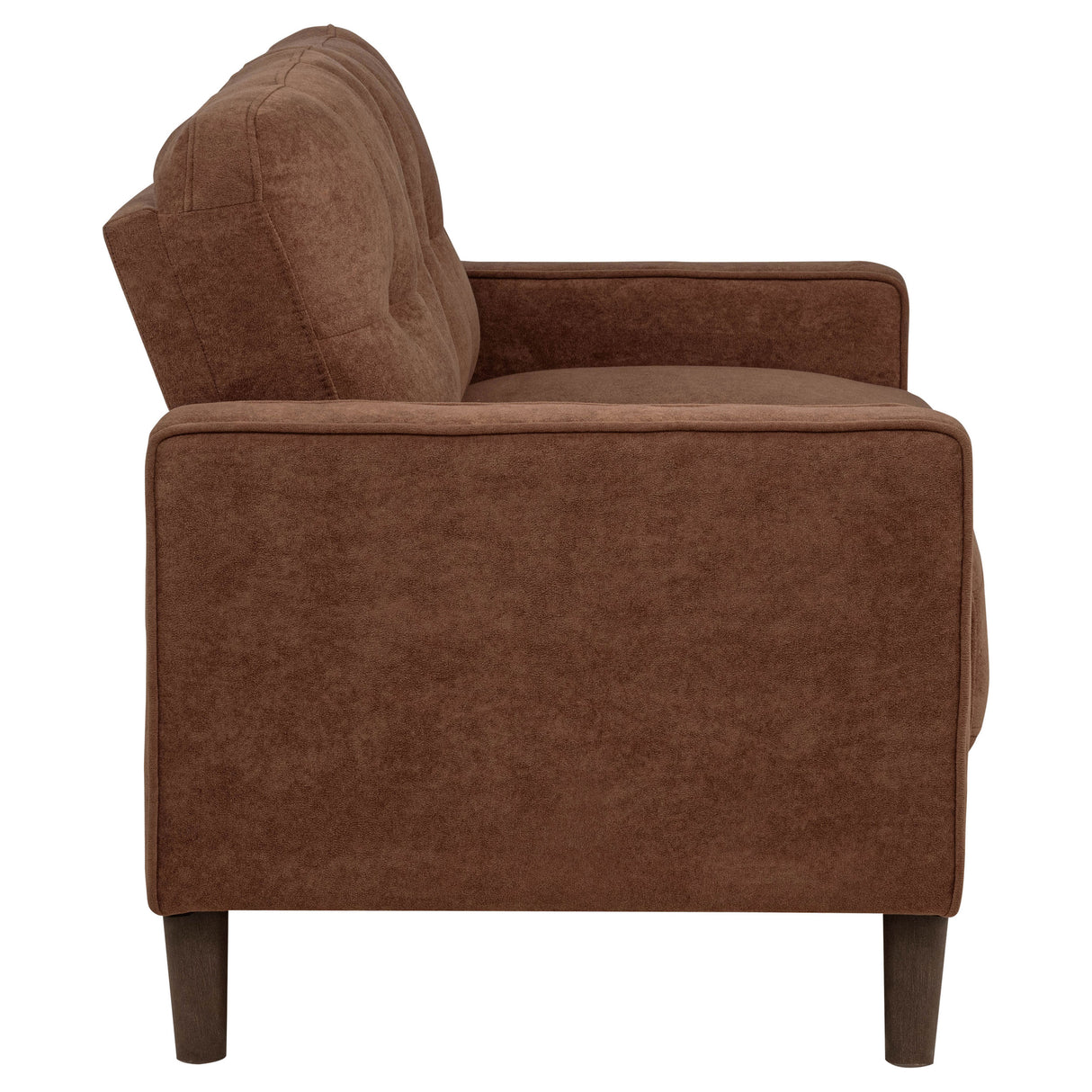 Bowen II Fabric Upholstered Track Arm Loveseat, Rust