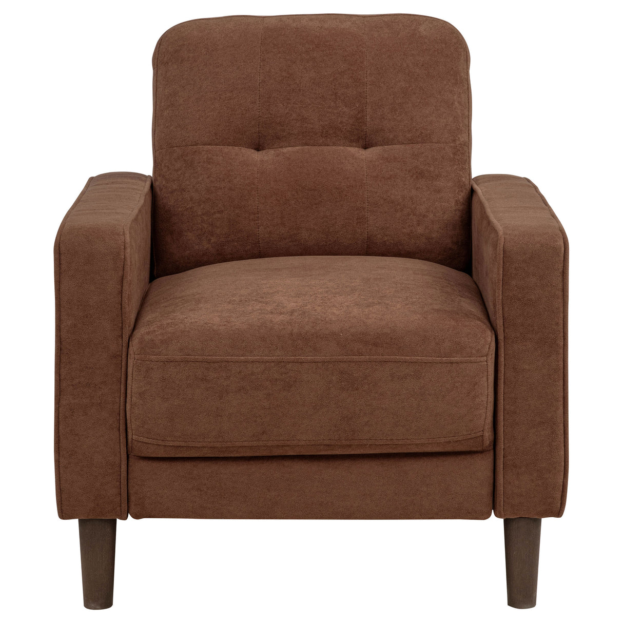 Bowen II Fabric Upholstered Track Arm Accent Chair - Rust