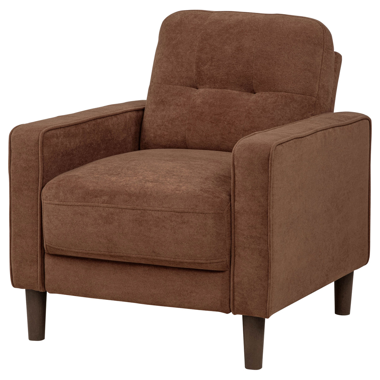 Bowen II Fabric Upholstered Track Arm Accent Chair - Rust