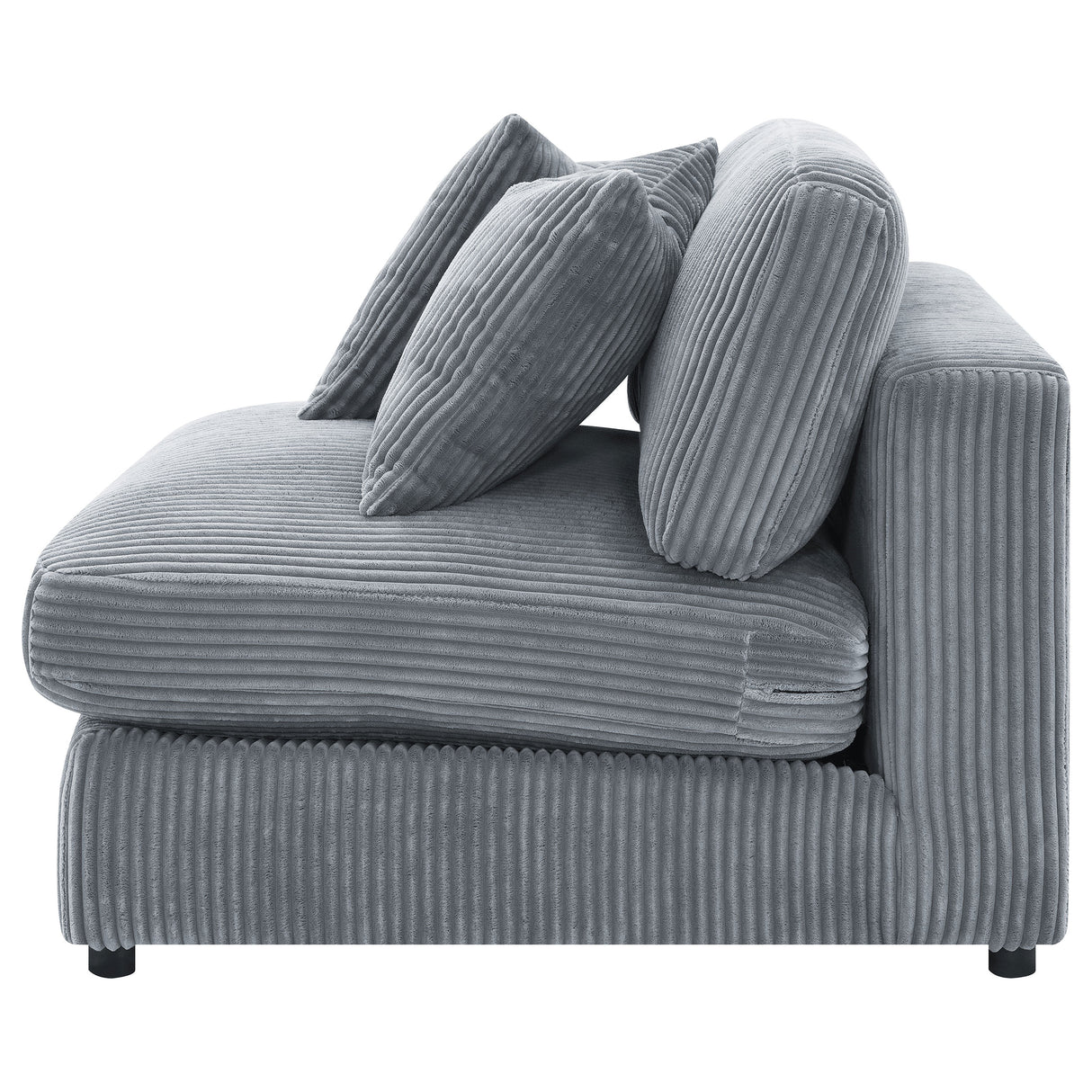 Blaine Upholstered Armless Chair in Fog