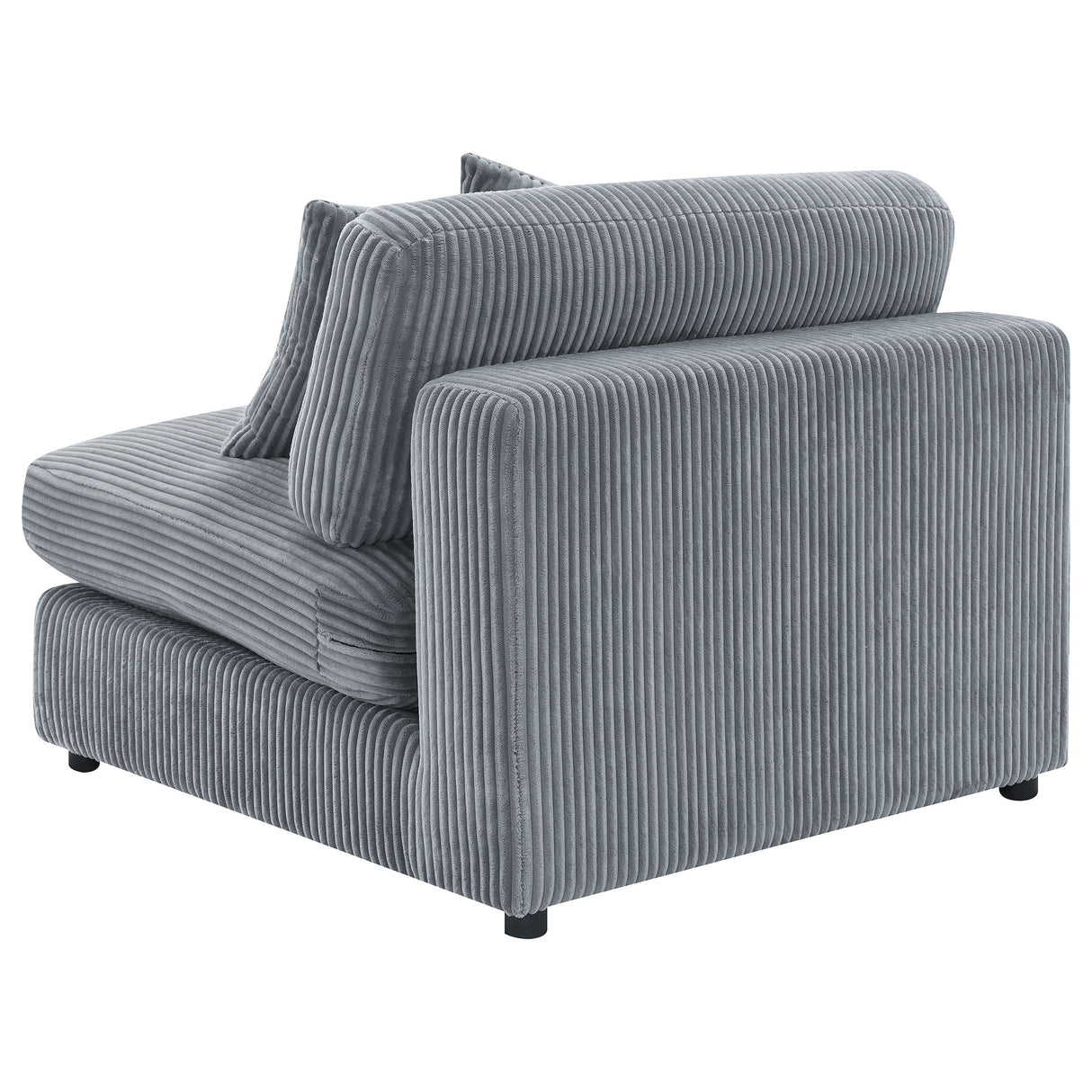 Blaine Upholstered Armless Chair in Fog