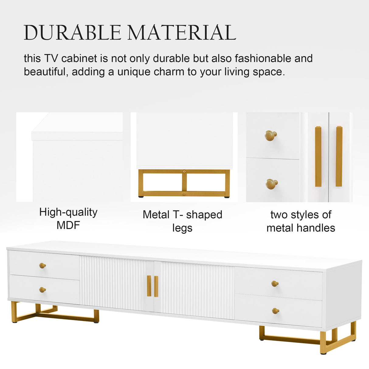 Modern TV Stand With Storage For Living Room