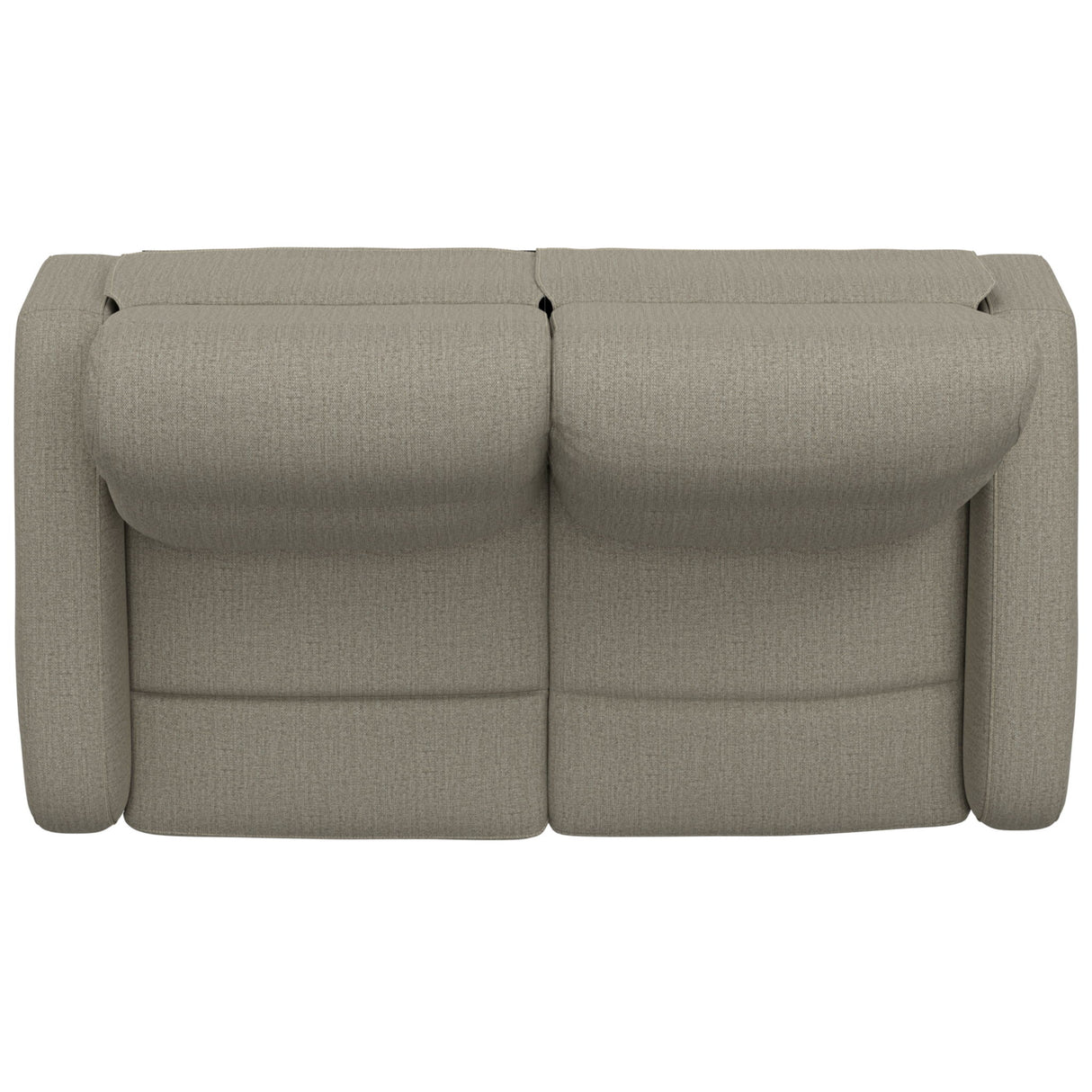 Manual Reclining Loveseat With Dual Seating Support For Living Room