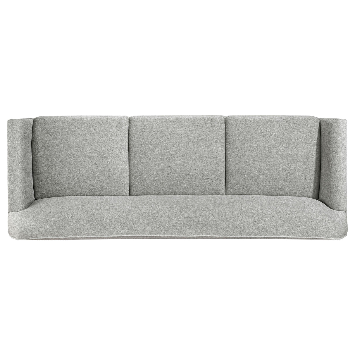 Vaughn 2-Piece Grey Fabric Sofa Set with Flared Arms
