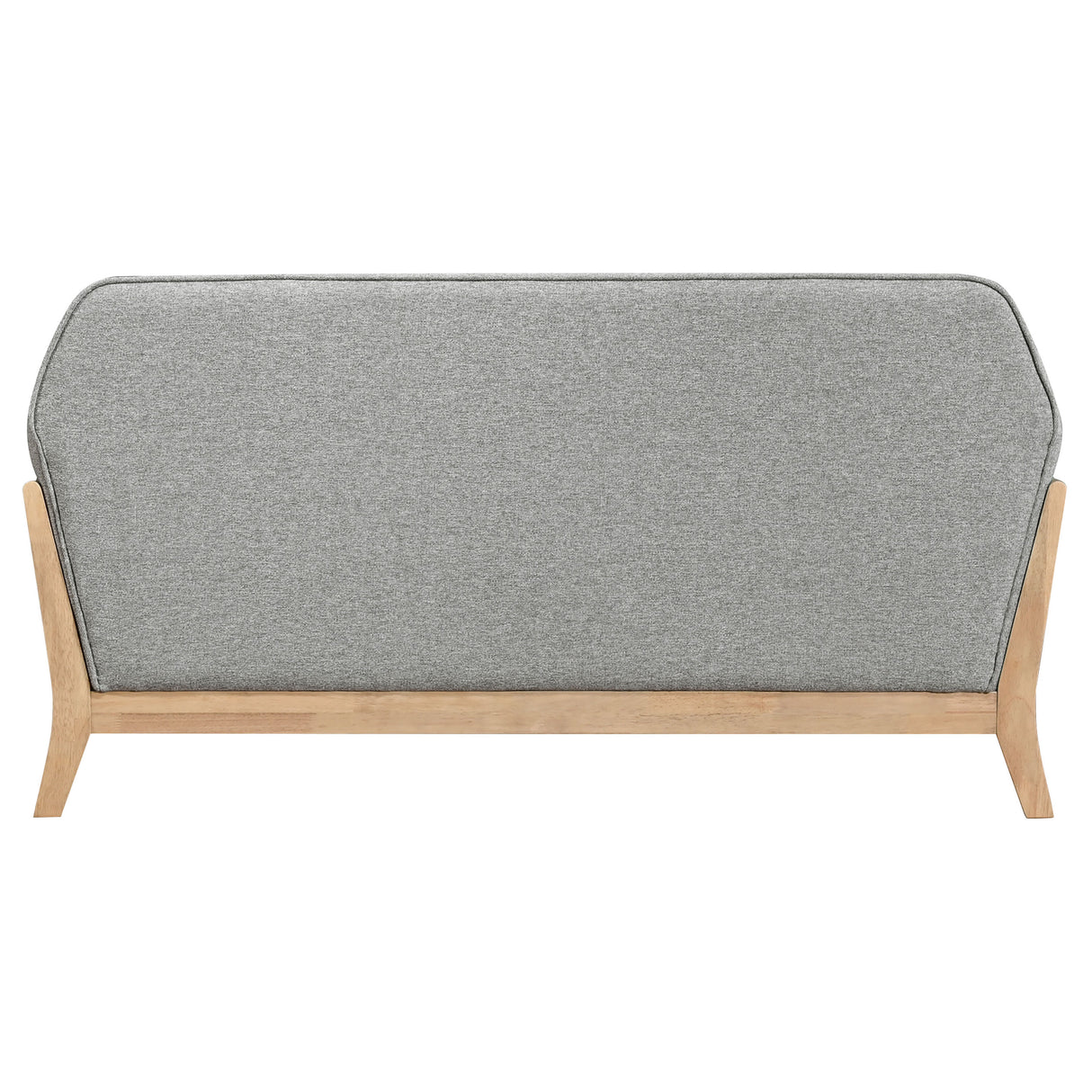 Vaughn Grey Fabric Upholstered Flared Arm Loveseat