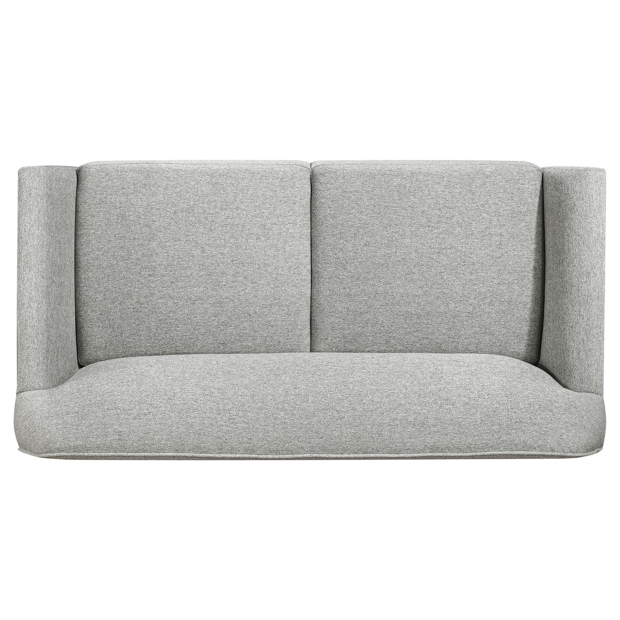 Vaughn Grey Fabric Upholstered Flared Arm Loveseat