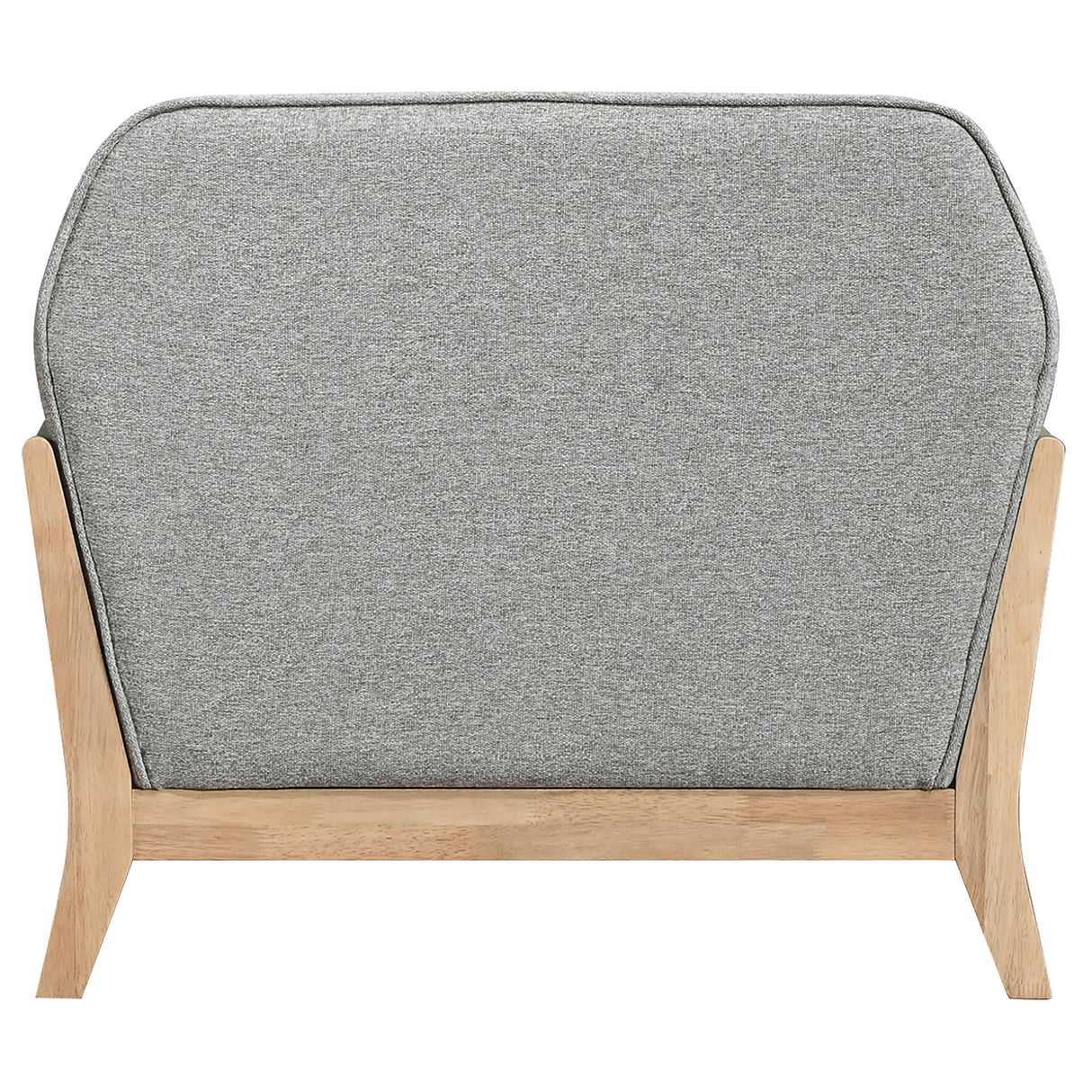 Vaughn Grey Fabric Upholstered Flared Arm Accent Chair