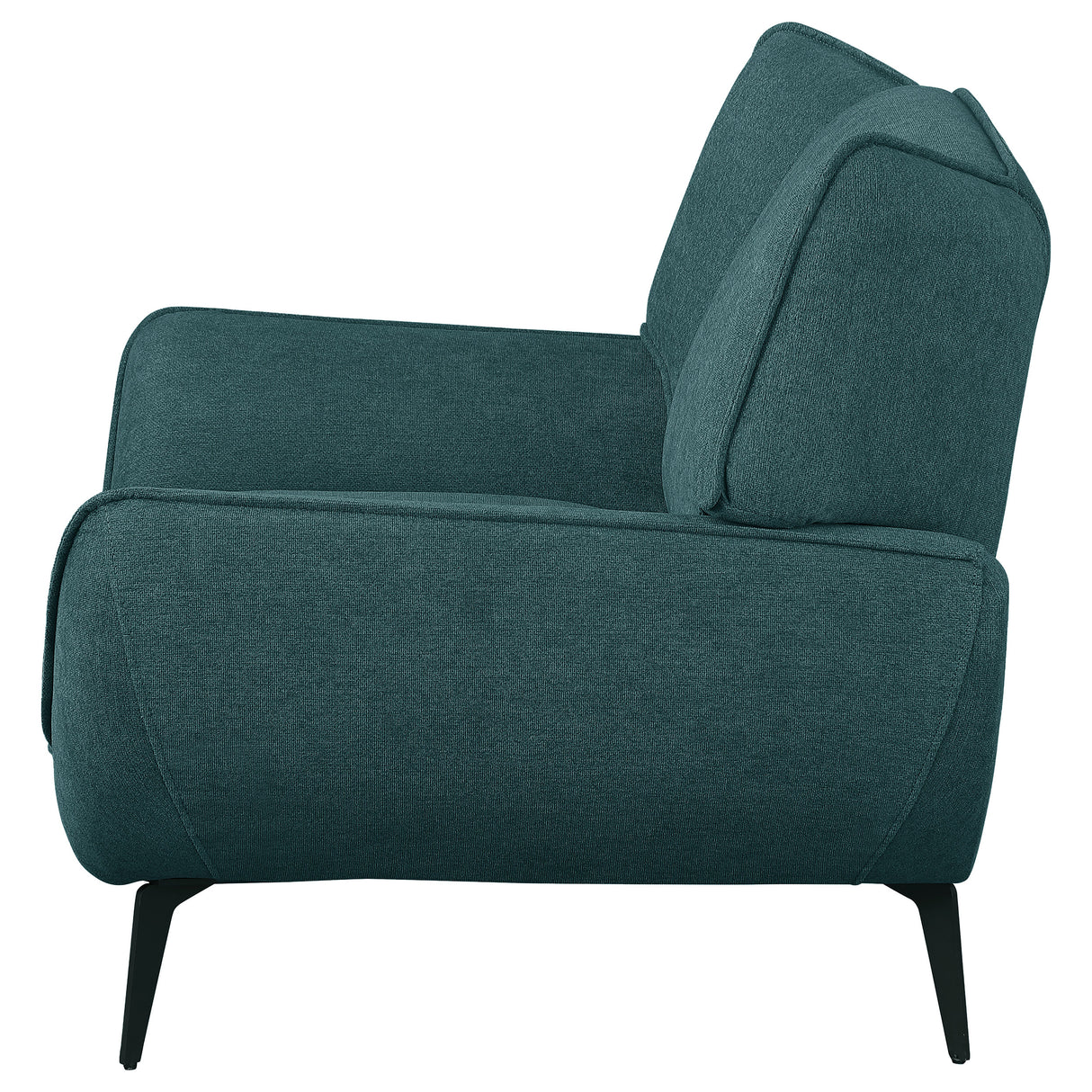 Acton Upholstered Flared Arm Accent Chair - Teal Blue