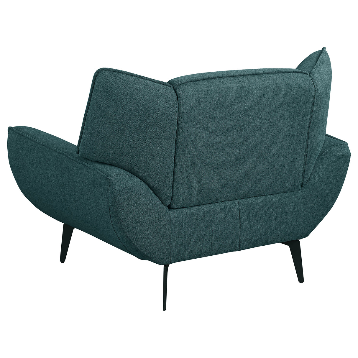 Acton Upholstered Flared Arm Accent Chair - Teal Blue