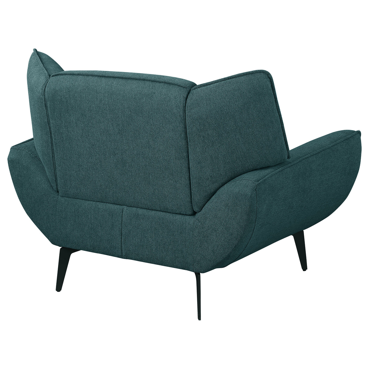 Acton Upholstered Flared Arm Accent Chair - Teal Blue