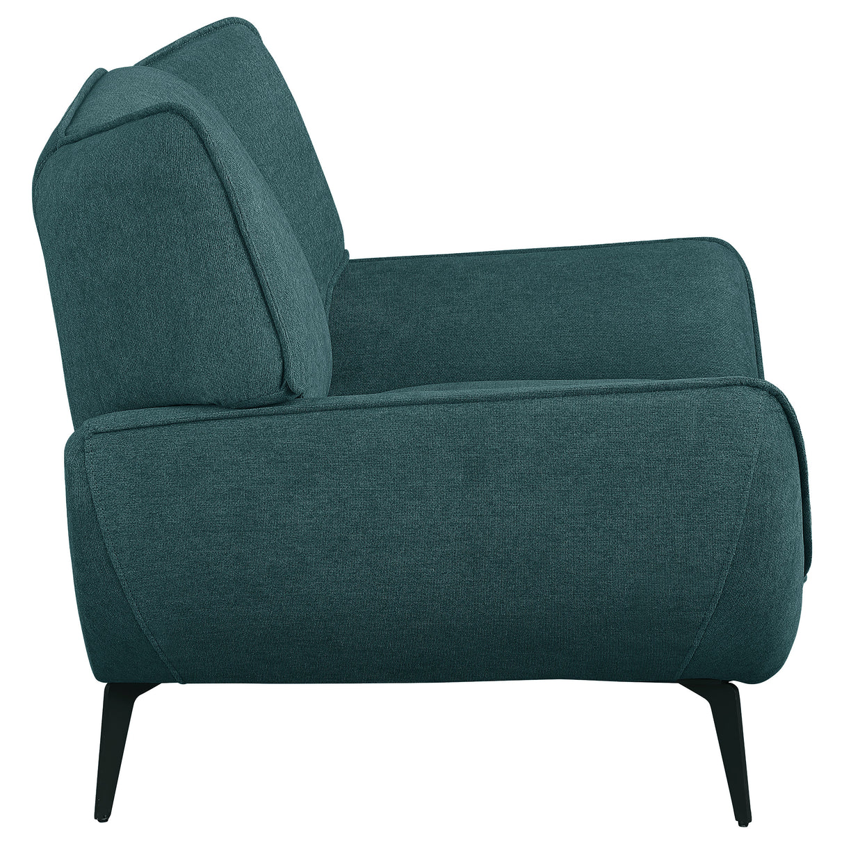 Acton Upholstered Flared Arm Accent Chair - Teal Blue