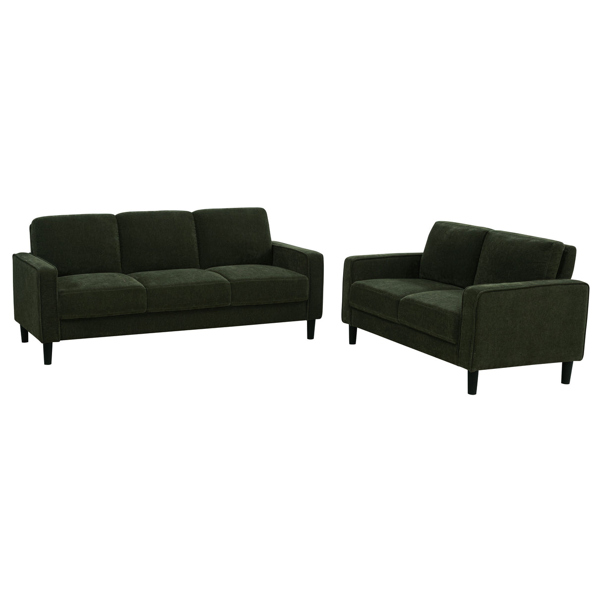 Ruth 2-Piece Matcha Green Track Arm Sofa