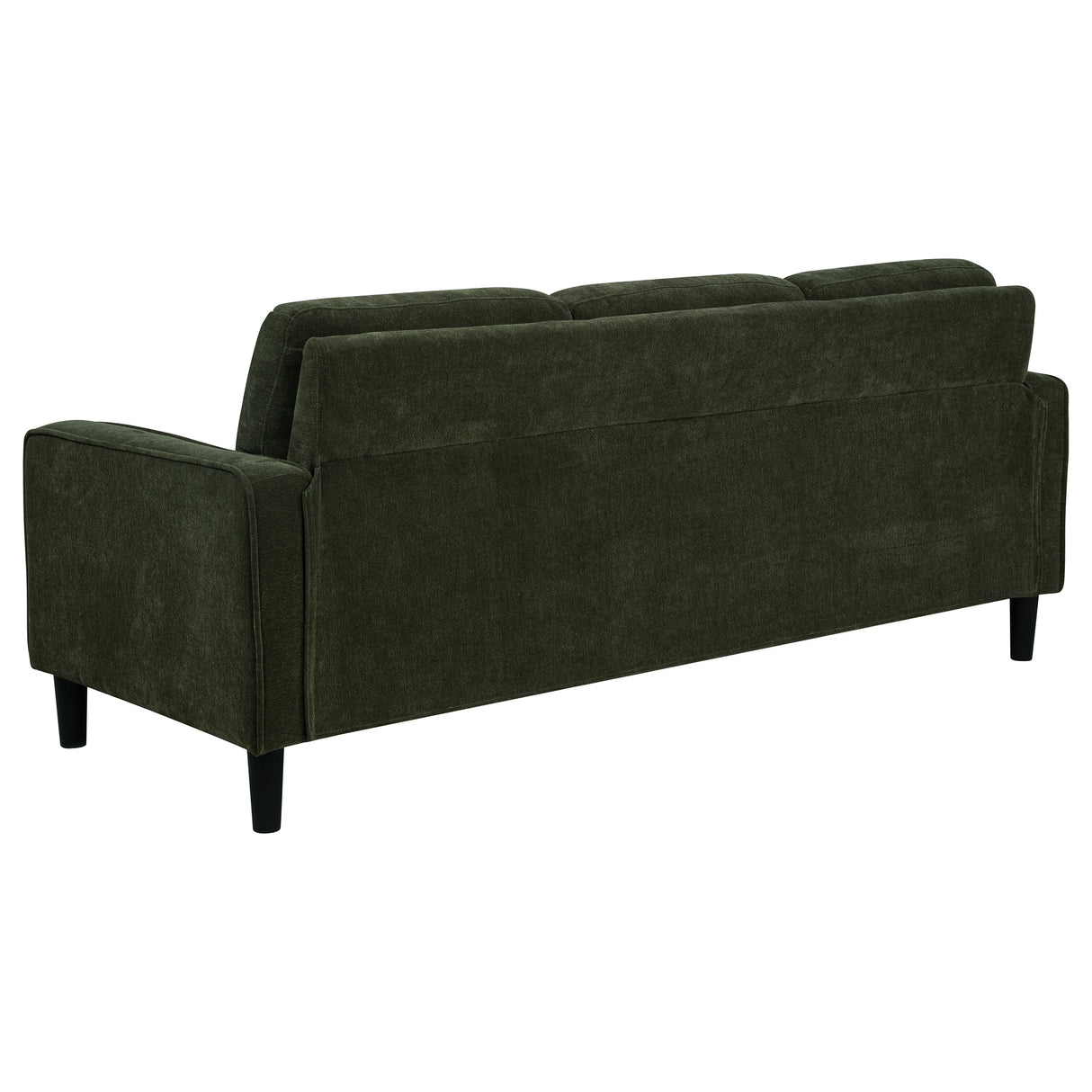 Ruth 77-Inch Fabric Upholstered Track Arm Sofa, Matcha Green