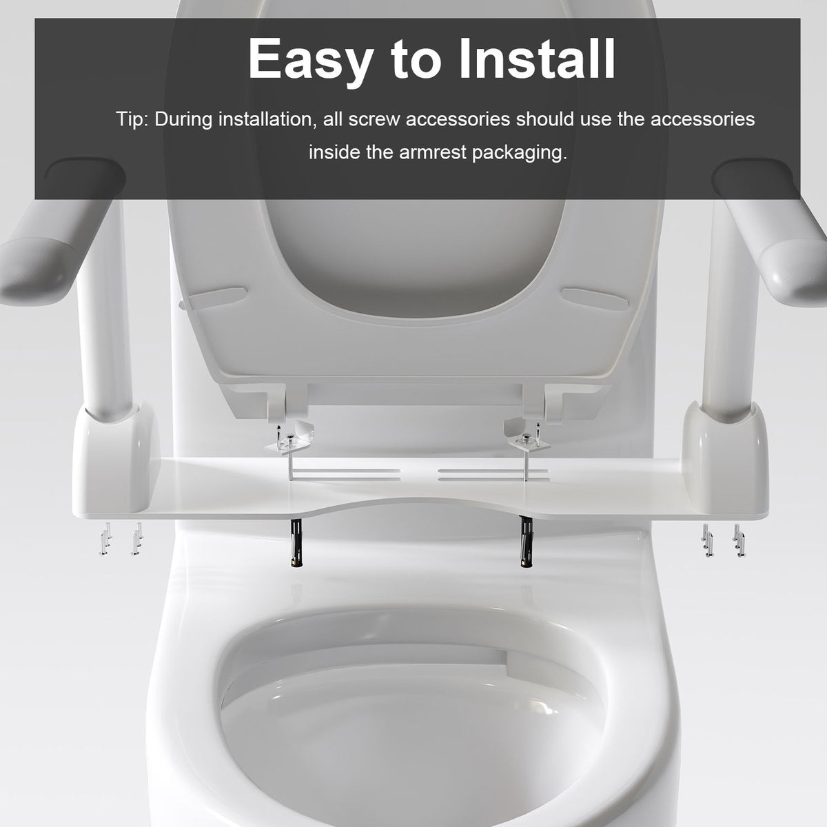 Upgraded Design Armrest, With Glossy Gw 007 1 Piece Toilet With Tornado Flush, Soft Close Seat, Dual Flush Map 1000G, Comfort Chair Seat - Gloss White