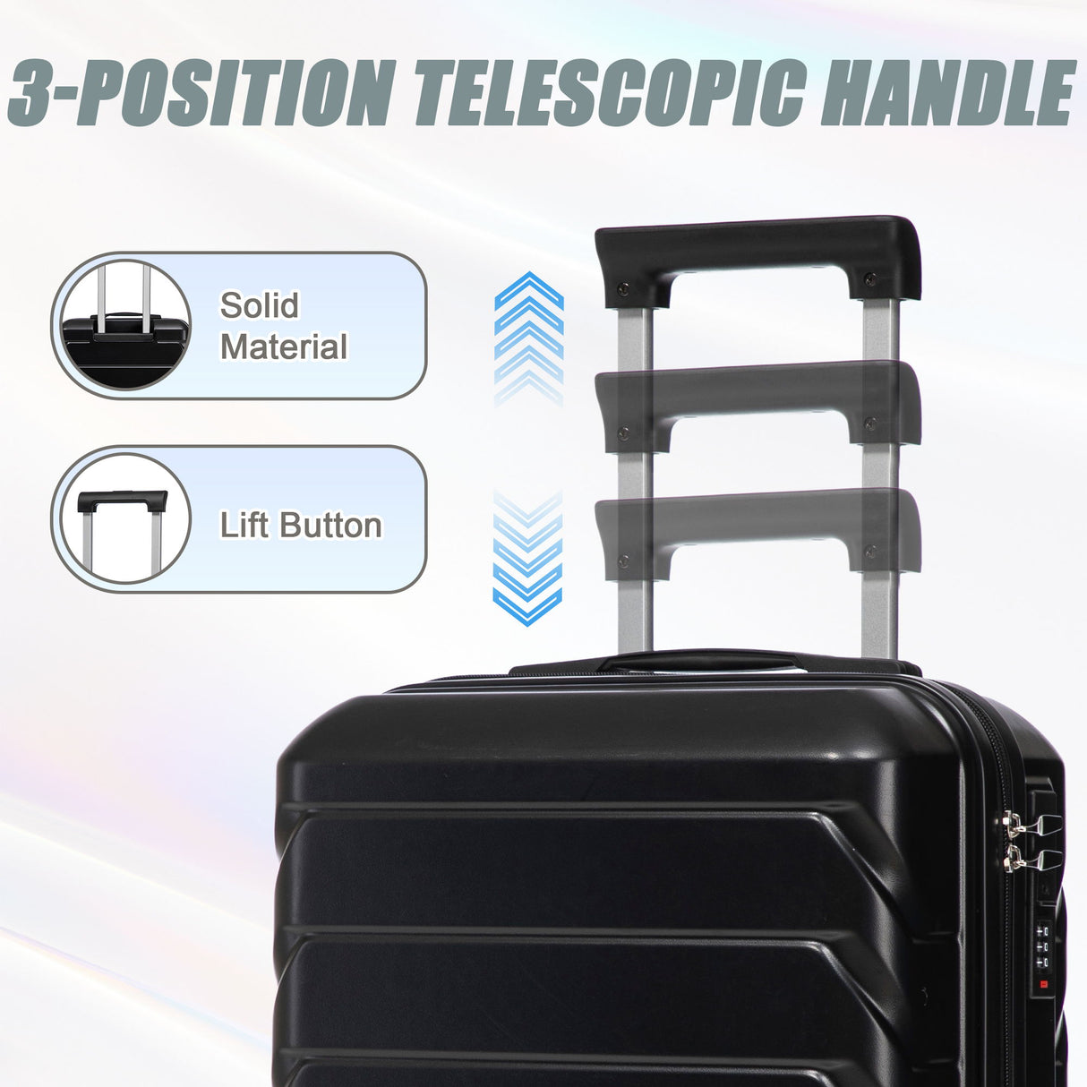 Spinner Luggage Set With Combination Lock
