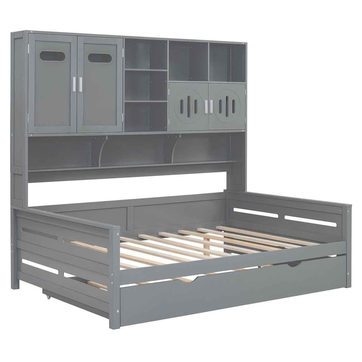 Daybed & All-In-One Cabinet And Shelf