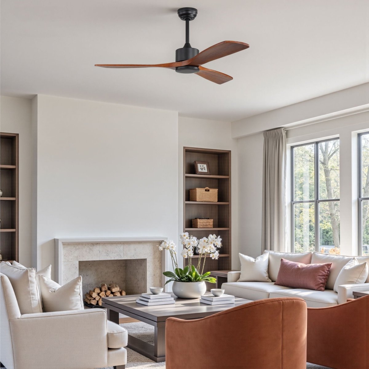 52" All Ceiling Fan With DC Reversible Motor, 3 Blades - Ceiling Fans available at Alpine Outlets in Denver