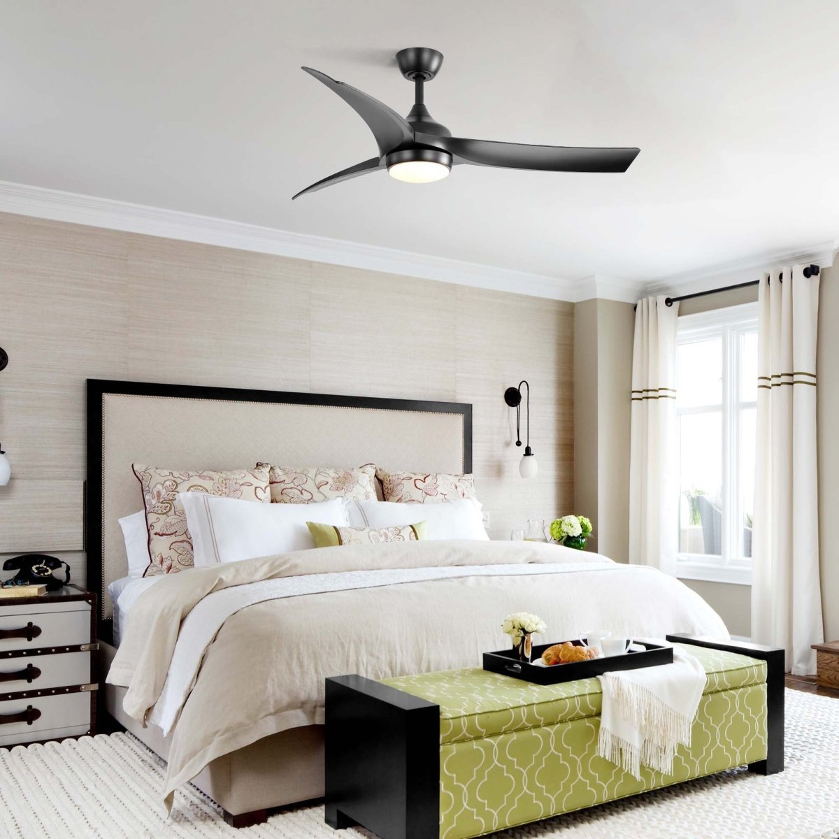 52" Ceiling Fan With 18W LED Light And Remote Control - Ceiling Fans available at Alpine Outlets in Denver