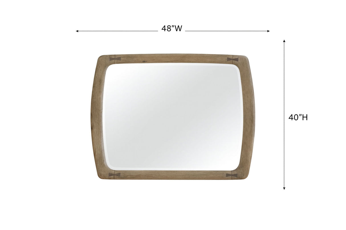 Pagosa - Mirror With Bowties - English Knotty Oak