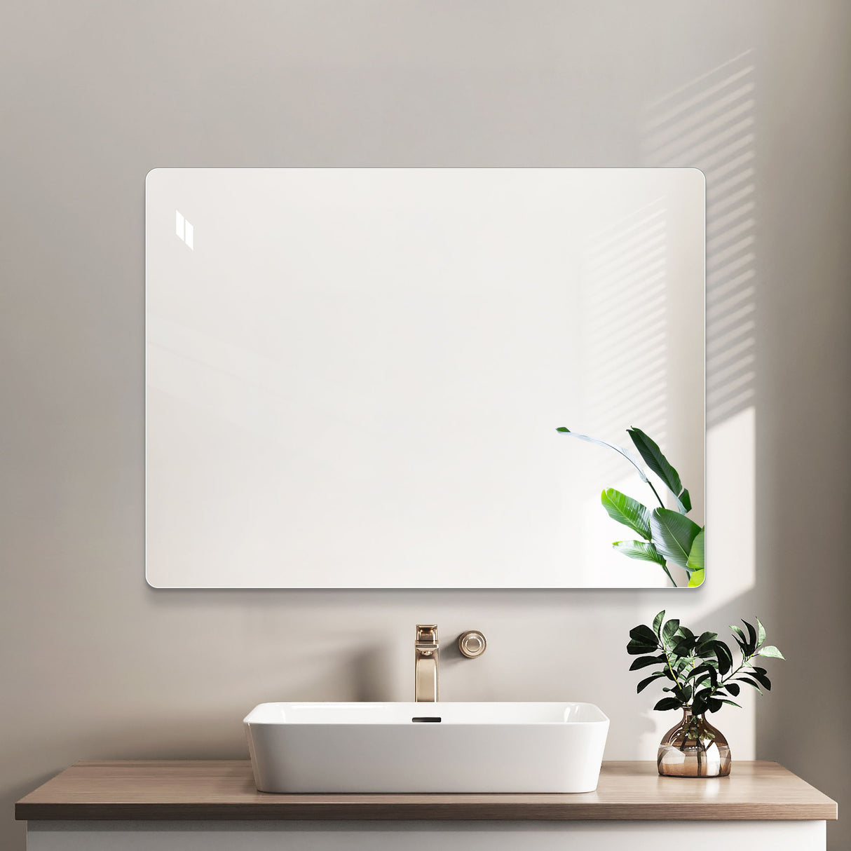 Modern Frameless Bathroom Vanity Mirror