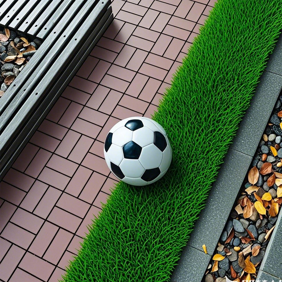 Plastic Interlocking Deck Tiles Patio Deck Tiles Waterproof Outdoor Use