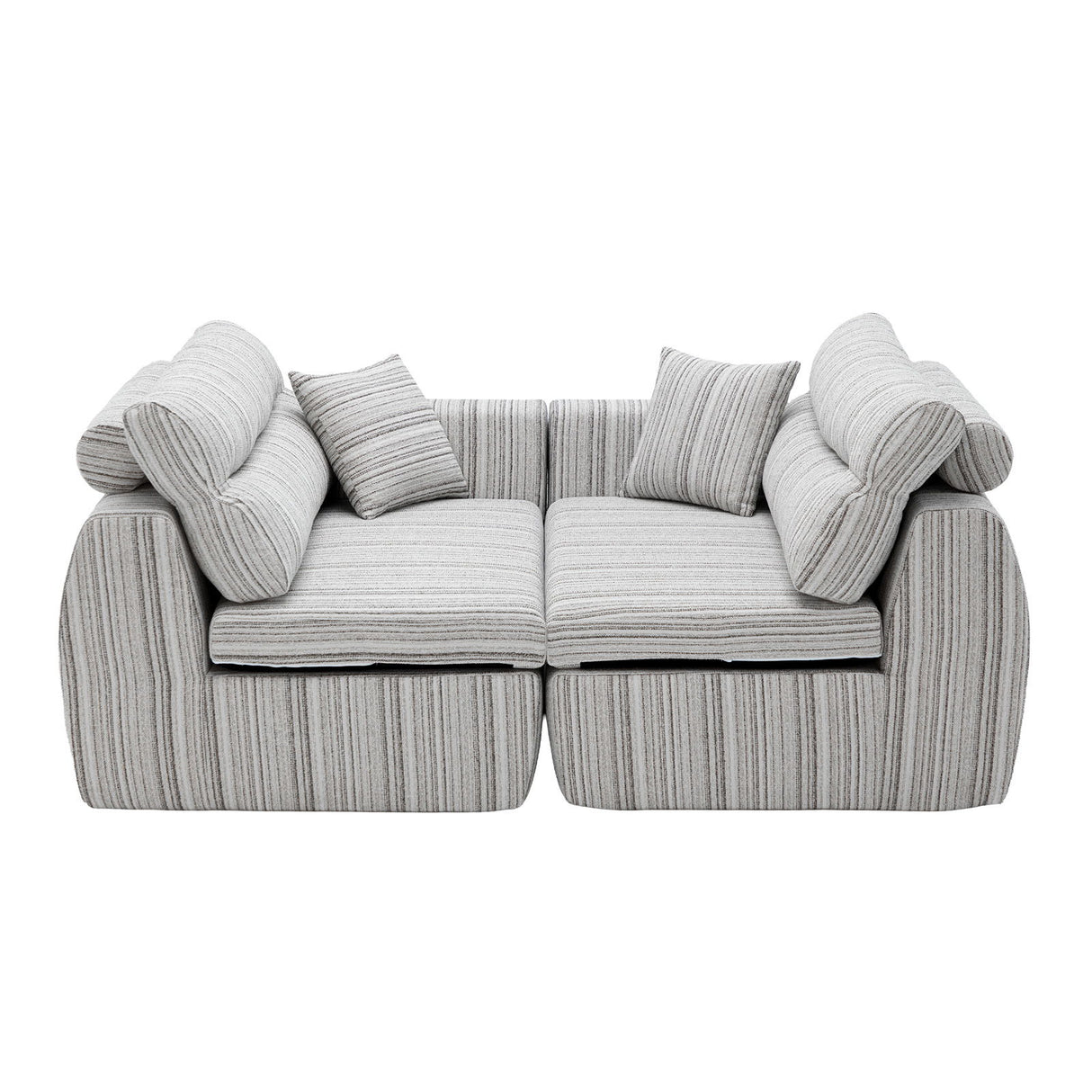 3 Seater, Couch With Throw Pillows For Living Room