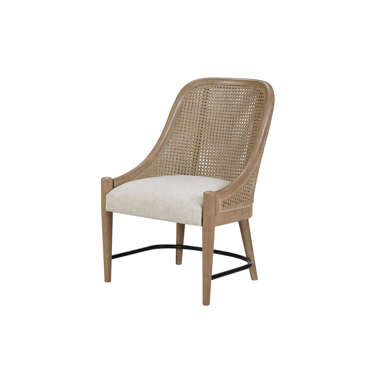 Cane - Backed Host Chair Colored (Set of 2) - Sand - Chair Sets - Alpine Outlets