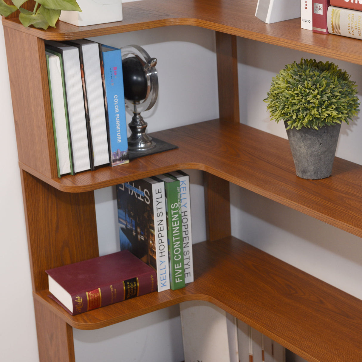 L-Shaped Corner Bookshelf