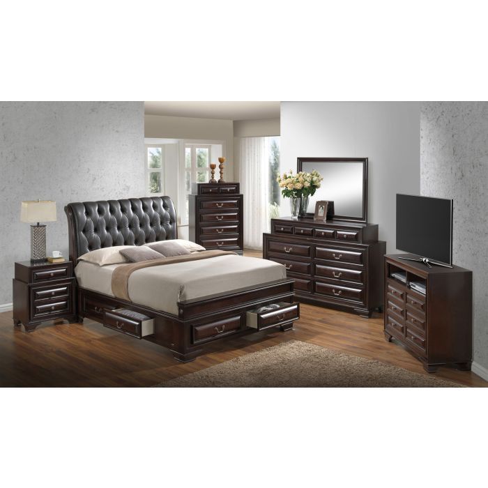 Storage Bed Elegant Transitional